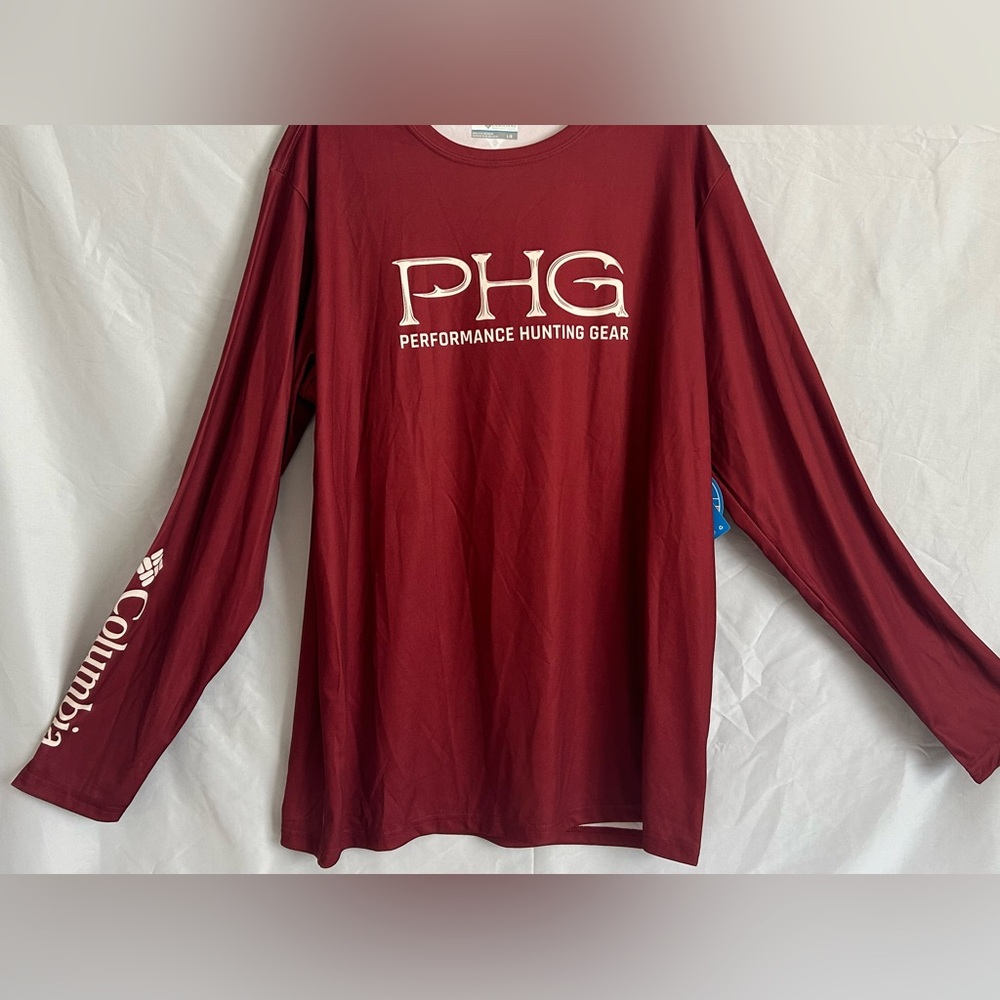 COPY - Columbia Men's burgundy Performance Hunting Gear Shirt size M cod: 1288 - Picture 2 of 6